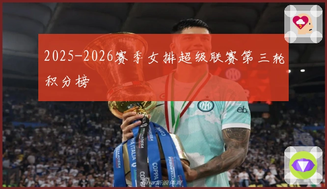 2025-2026赛季女排超级联赛第三轮积分榜